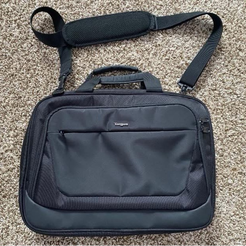 NWOT Targus Black Laptop Briefcase - Compact Travel Bag